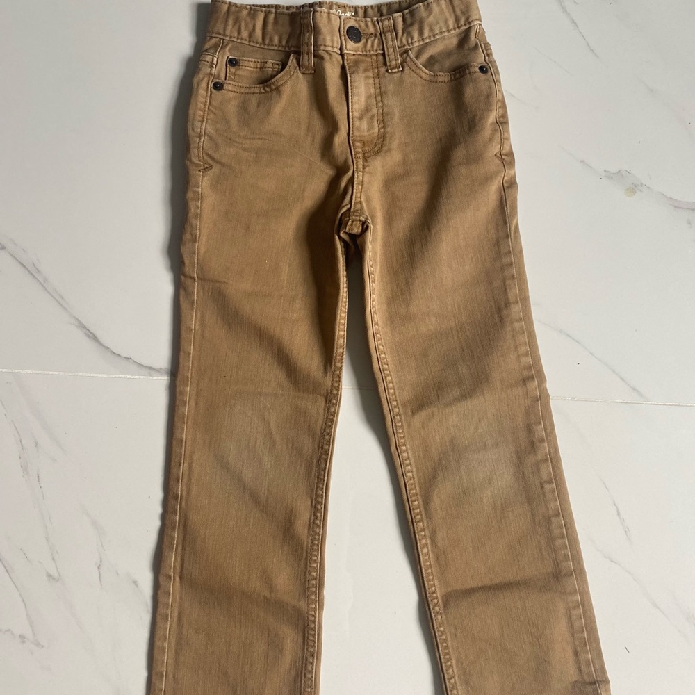 Cat & Jack Tan Jeans Classic Straight Leg